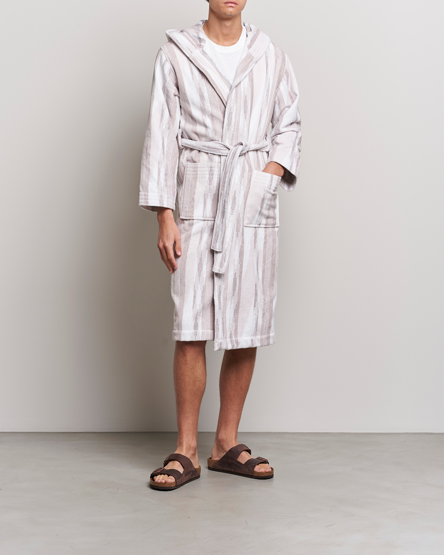 Missoni Home Clint Bathrobe Beige/White