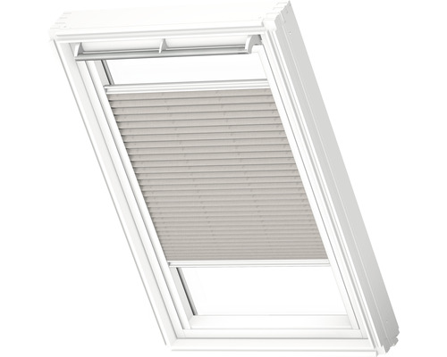 Velux plisségordijn, handmatig, zilvergrijs, effen kleur, FHL C02 1284S