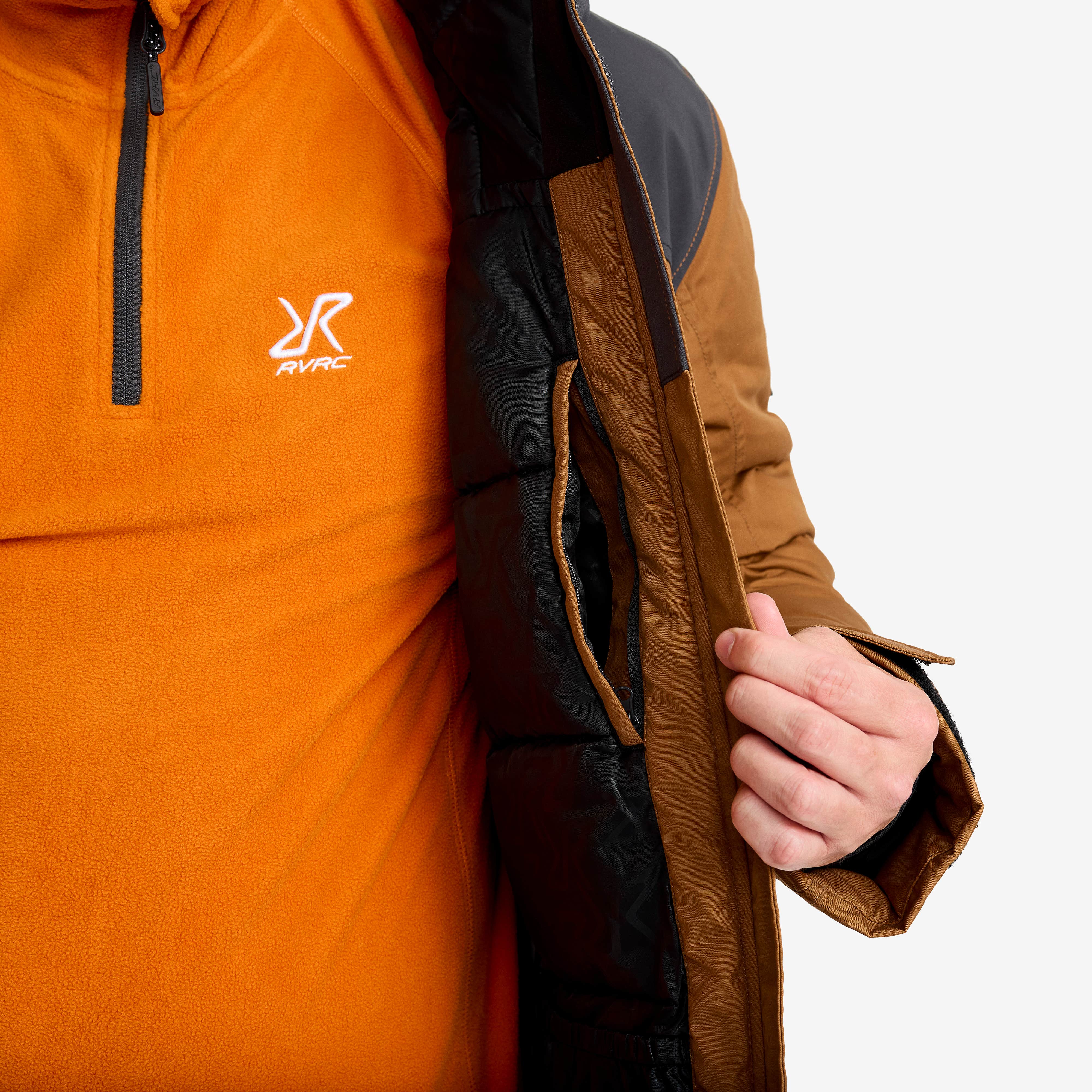 Outdoor Parka Herre Rubber