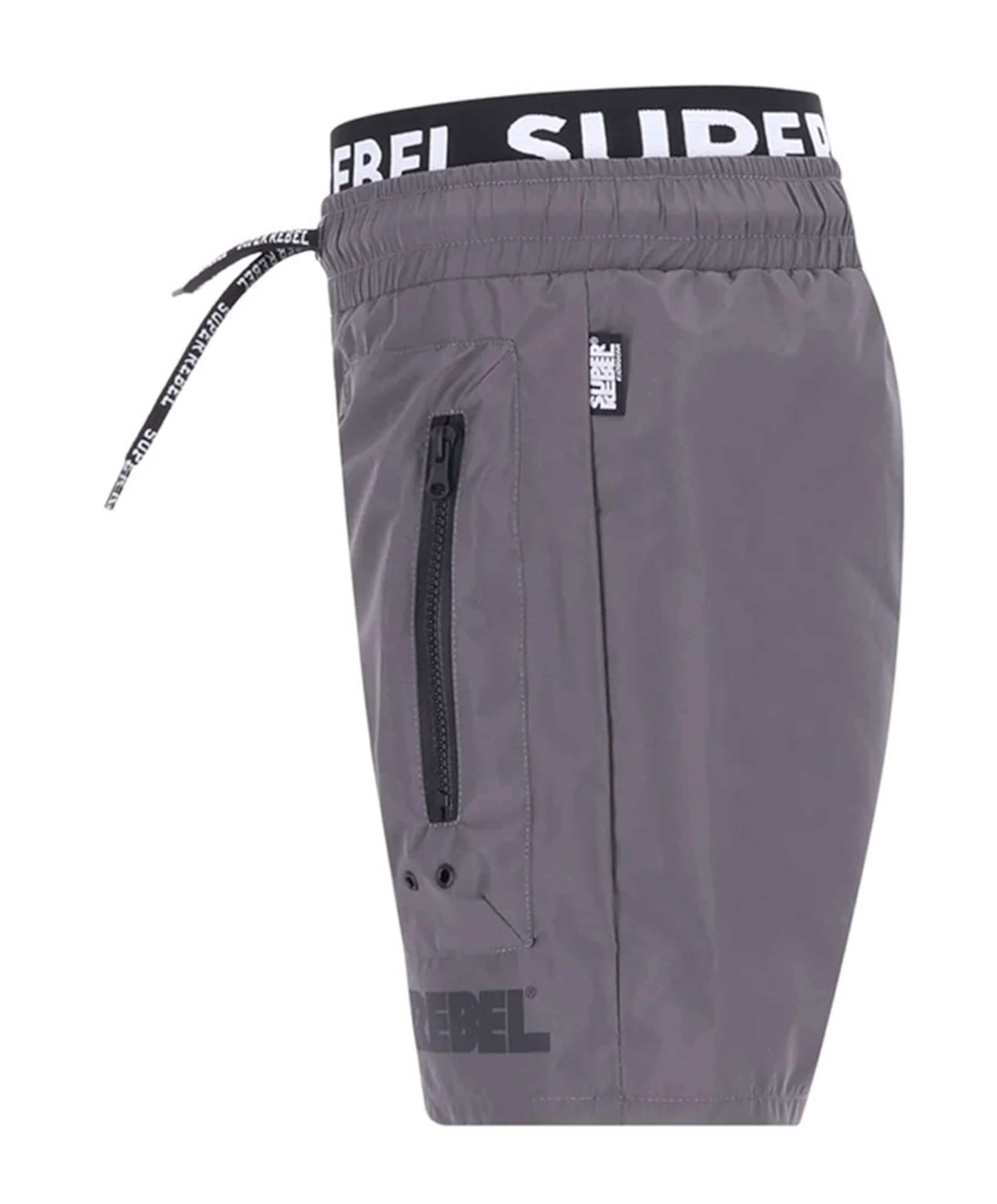 Superrebel Jongens zwemshort grijs