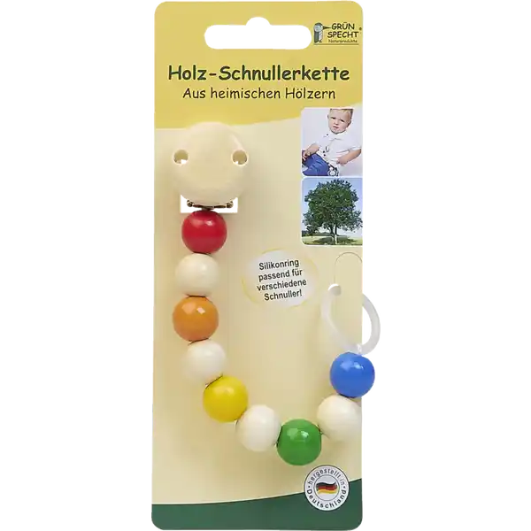 Holz-Schnullerkette