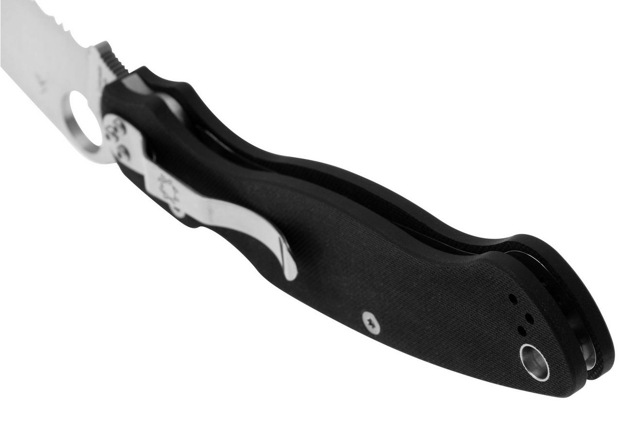 Spyderco Military 2 C36GPS2 Black G10, partly serrated zakmes