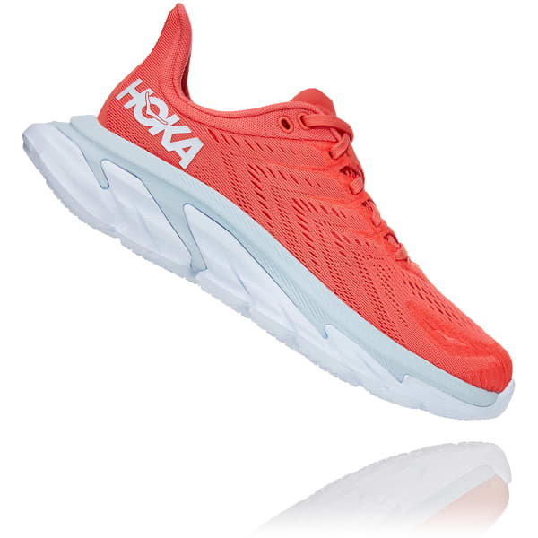 Chaussure running HOKA ONE ONE ONE CLIFTON EDGE W CORAL WHITE