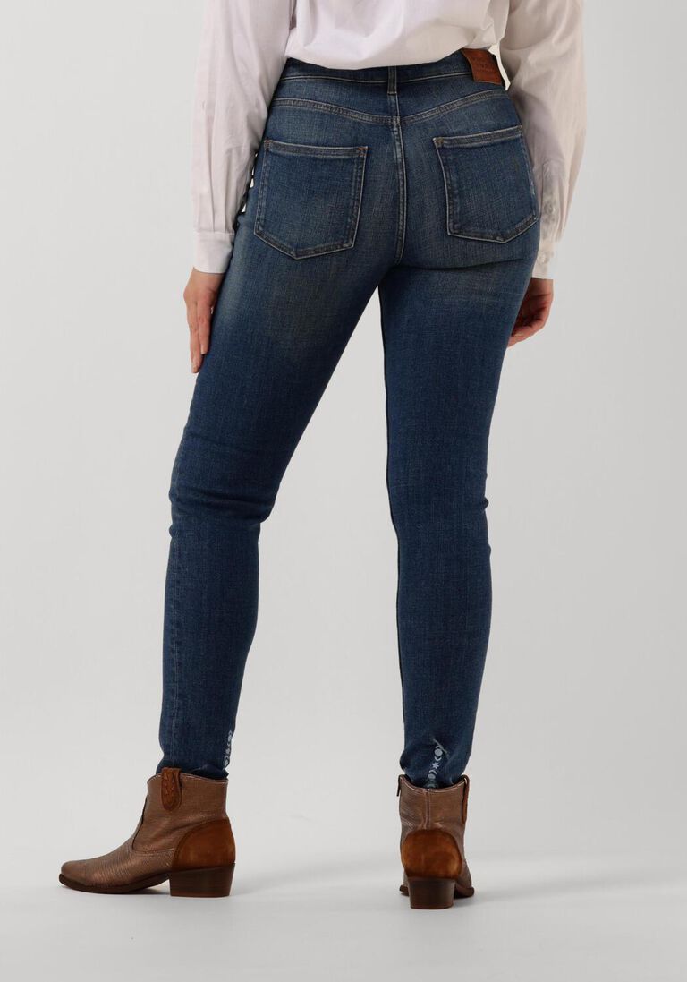 SCOTCH & SODA blauwe scotch & soda skinny jeans haut skinny jeans - solar blue