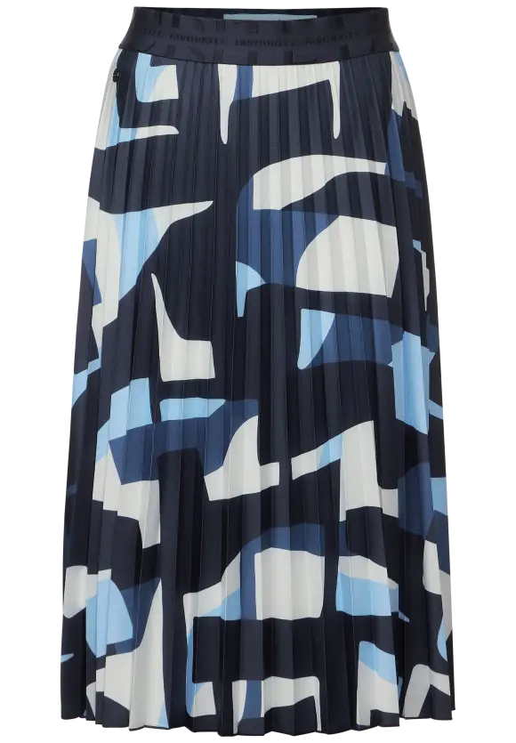 Plissée Printrock - deep blue