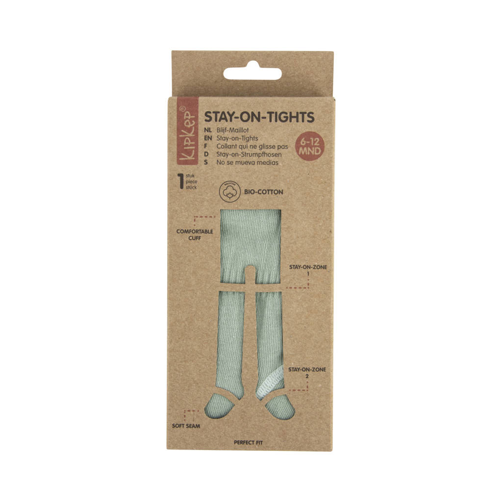KipKep Blijf-Maillot Stay-on-Tights Pale Green