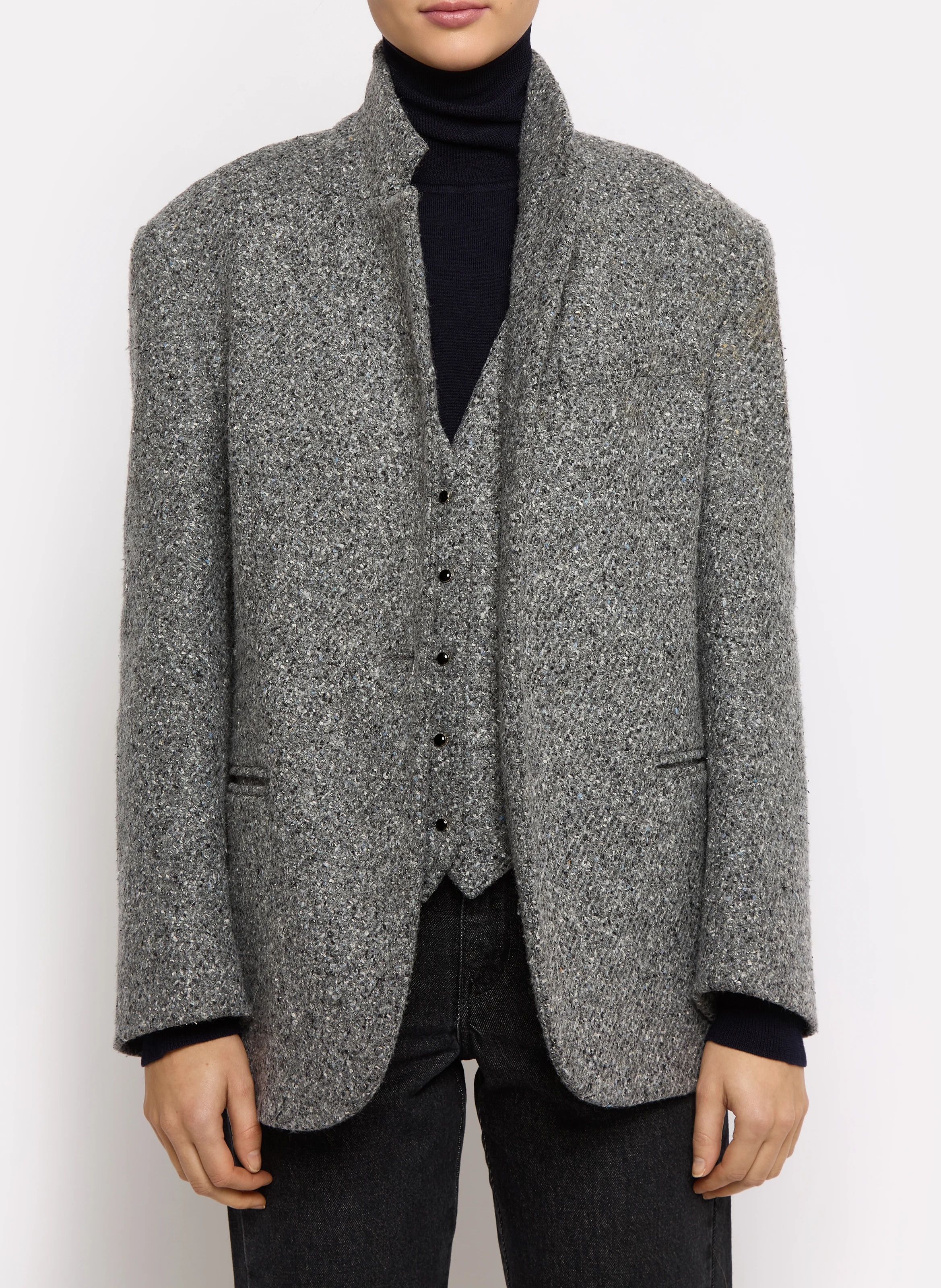 SEYMOUR - Veste de tailleur en laine mélangée | Gris