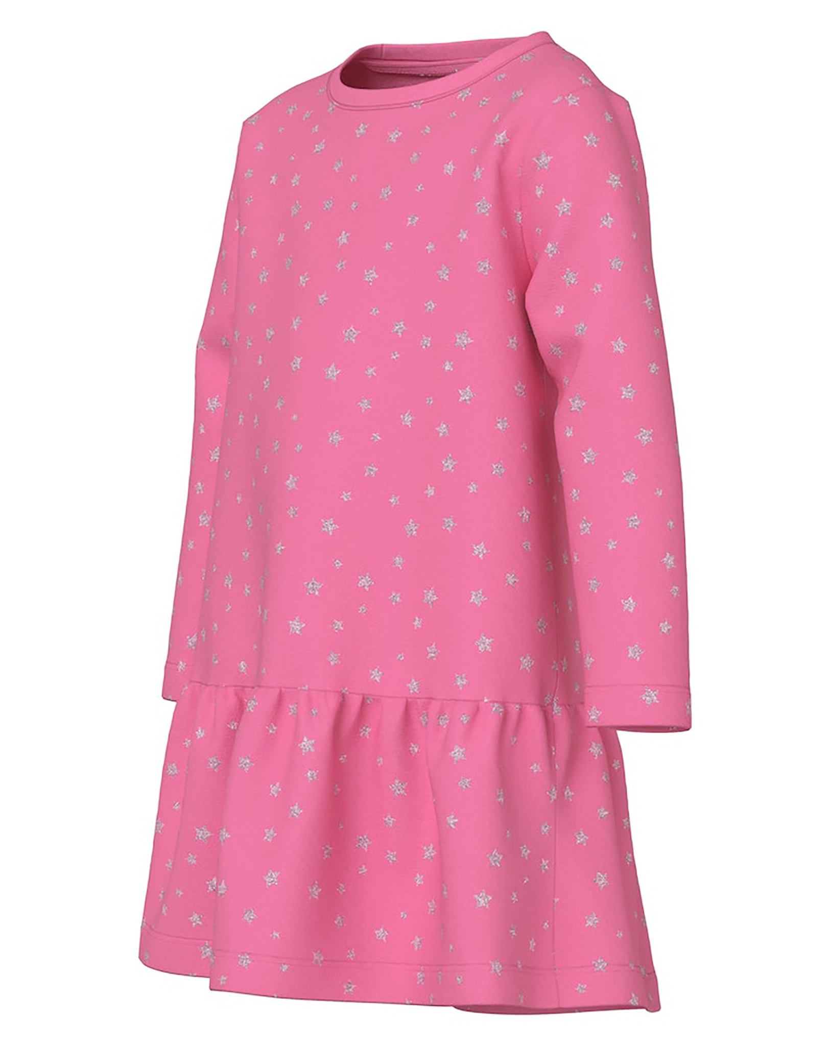 Langarmkleid NMFVIVIAN - STARS in pink cosmos