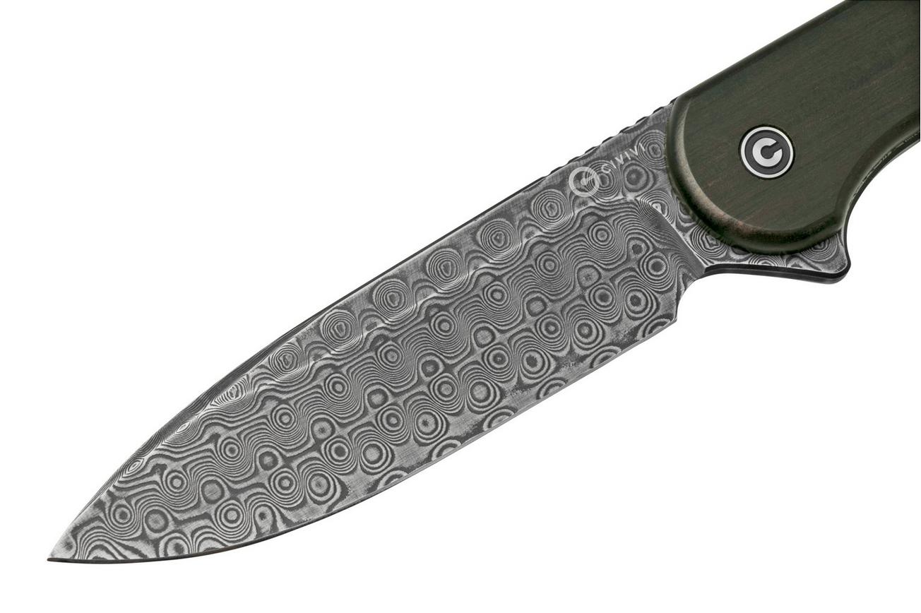Civivi Elementum Fixed Blade C2105-DS1 damascus, ebony, vaststaand mes