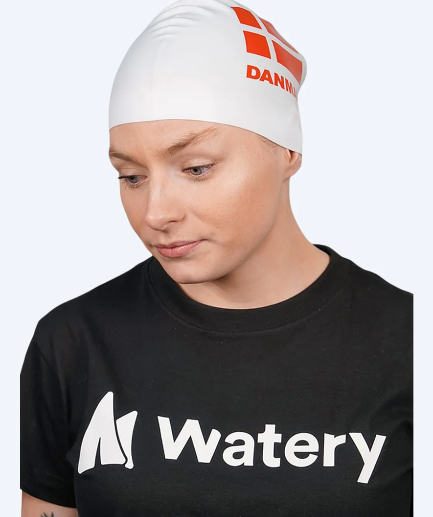 Watery badehætte - Danmark - Hvid