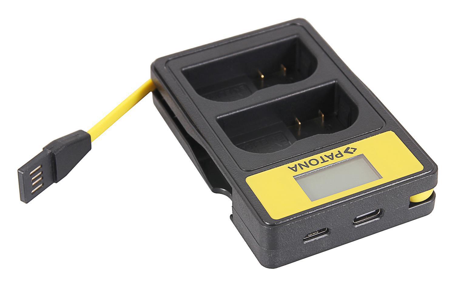 Ladegerät Smart Dual LCD USB Nikon EN-EL15Dual Ladegerät mit LCD Display
