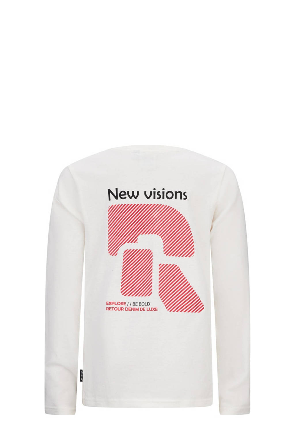 Retour Jeans longsleeve Eric met backprint offwhite