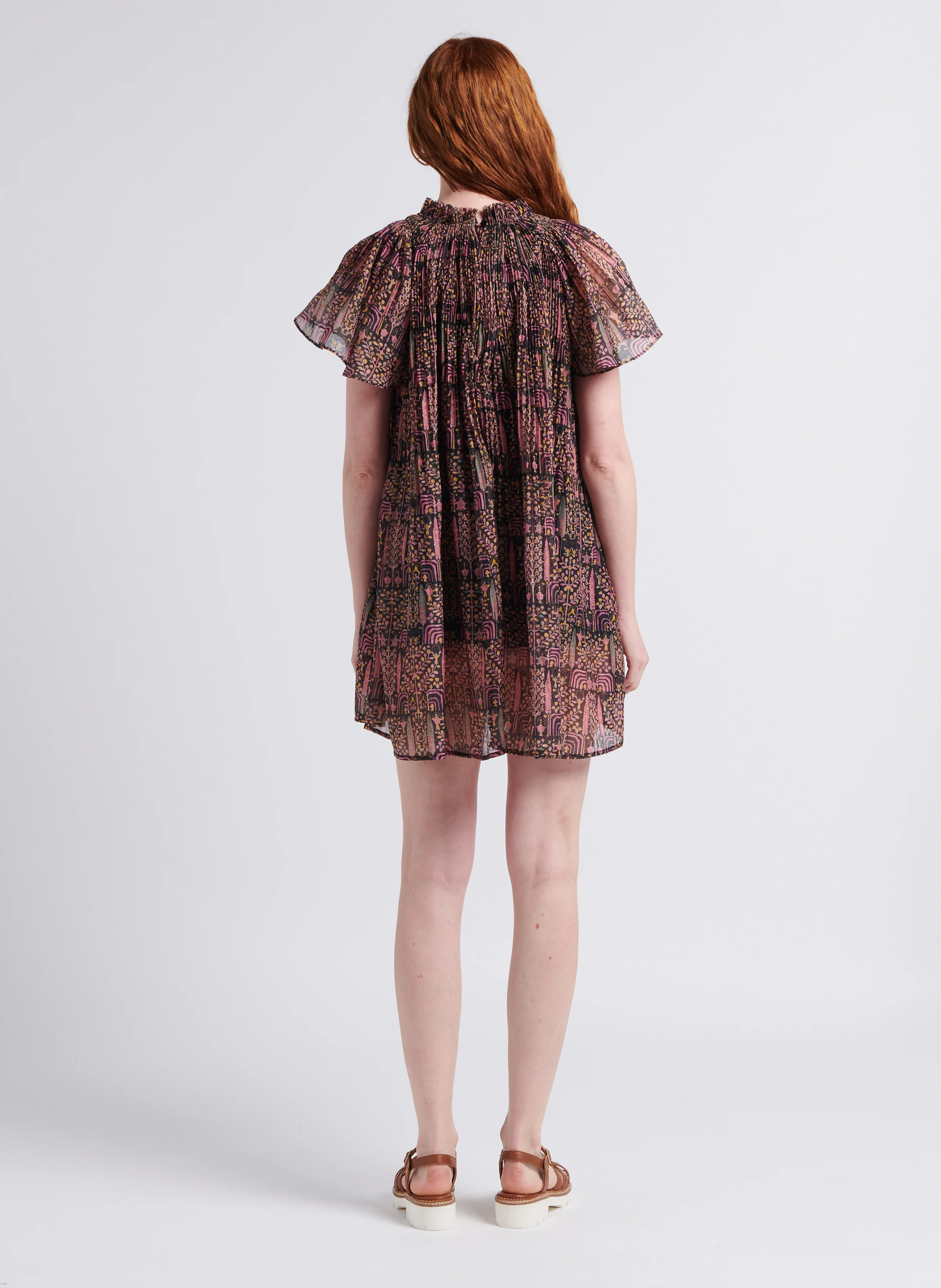 ISIDOLE - Sandales plates en cuir | Marron