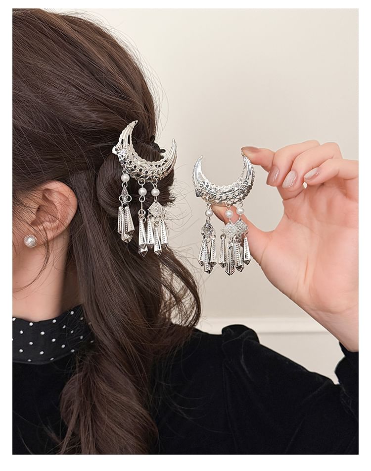 LIDO - Maan Fringed Alloy Haarspeld / Set