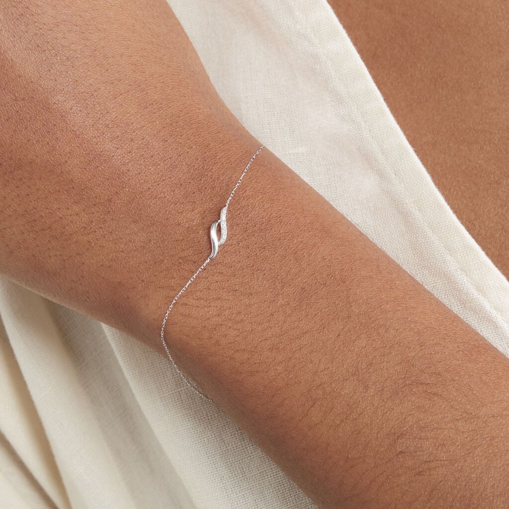Bracelet Tylane Or Blanc Diamant