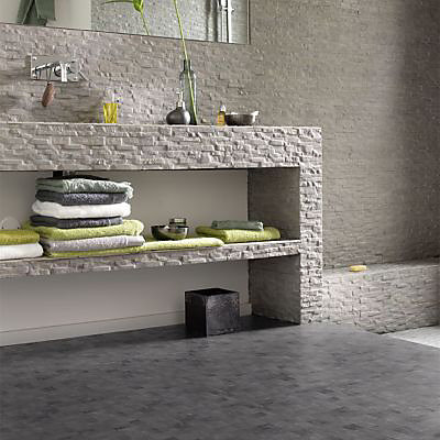 Revêtement sol PVC Evrest Spa Silver gris 2m (vendu au m²)