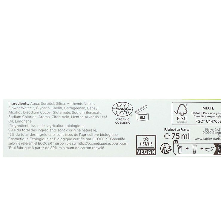 Dentargile plaque dentaire rafraîchissant anis 75ml