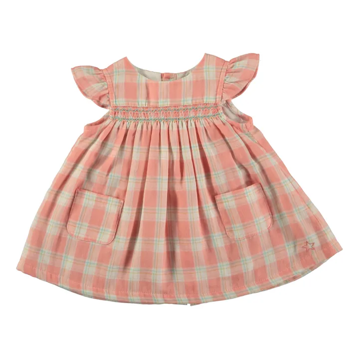 Tocoto Vintage Robe Baby à Carreaux | Rose