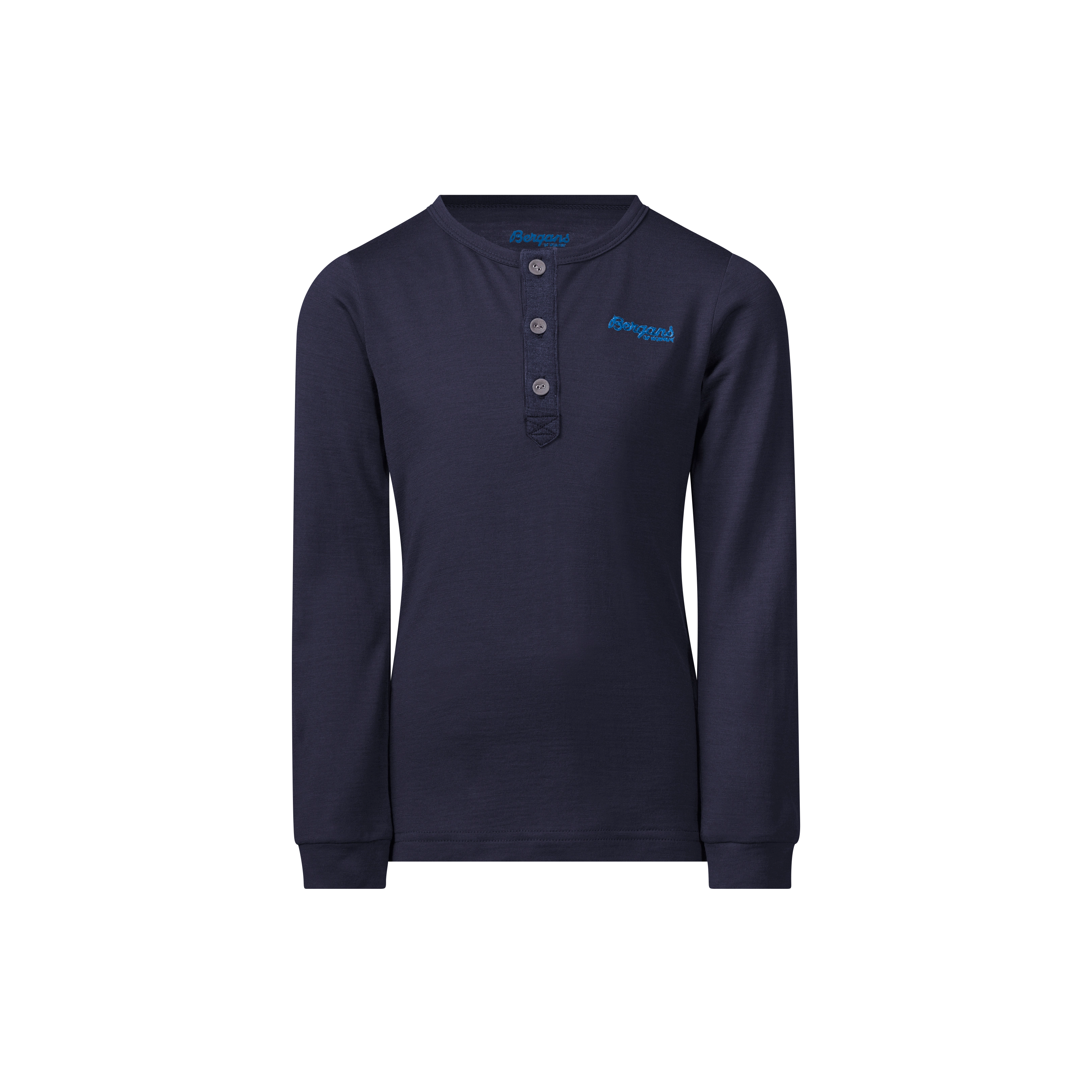 Myske Wool Kids Shirt Navy Melange