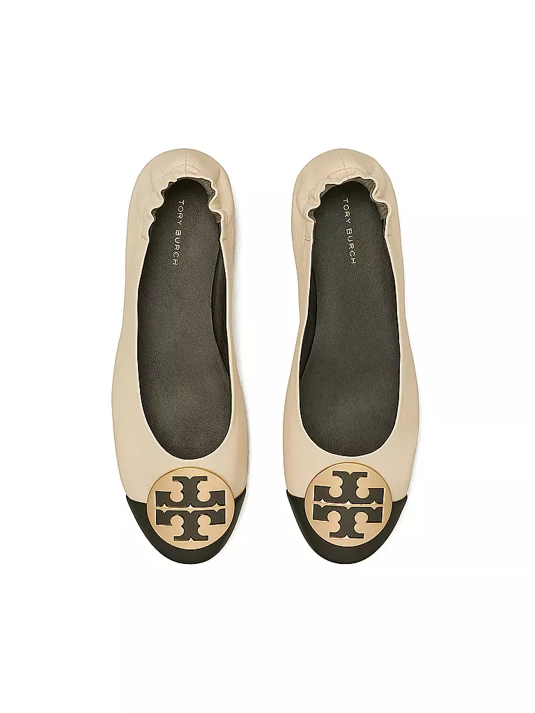 TORY BURCH Ballerinas CLAIRE CAP TOE creme