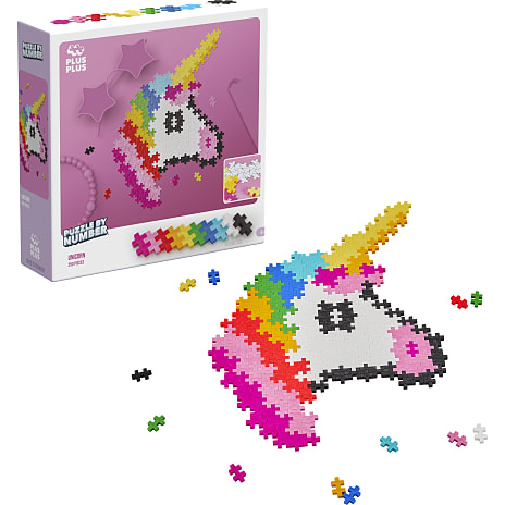 Plus-Plus Enhjørning Puzzle by Number