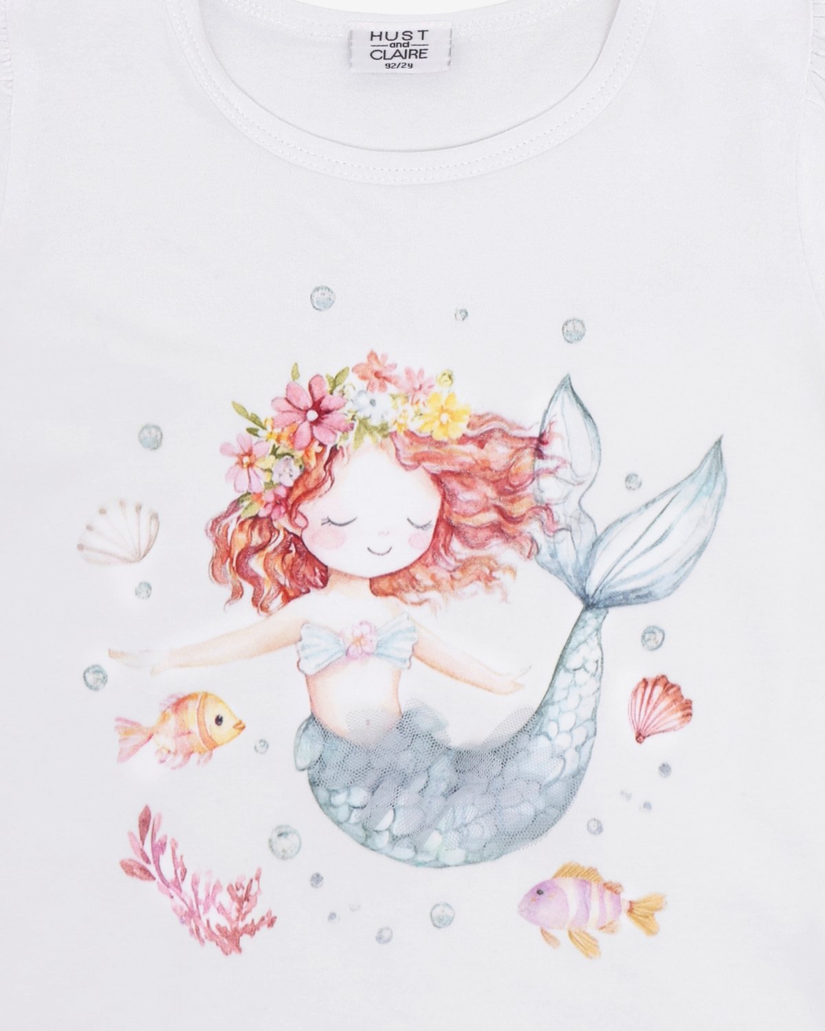 T-skjorte Barn M/ Glitter – Bomull, Elastan | HCAlma Mermaid