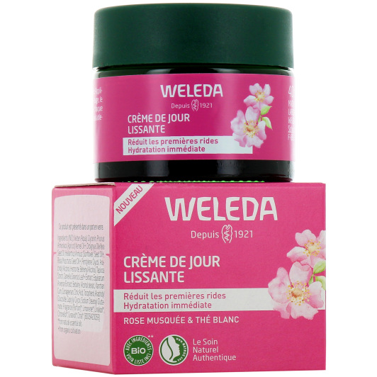 Crème de jour lissante anti-âge à la rose musquée et au thé blanc Weleda