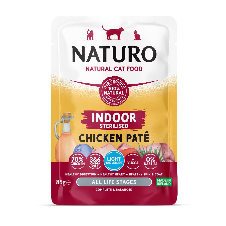 Patê de frango esterilizado para gatos NATURO 85g