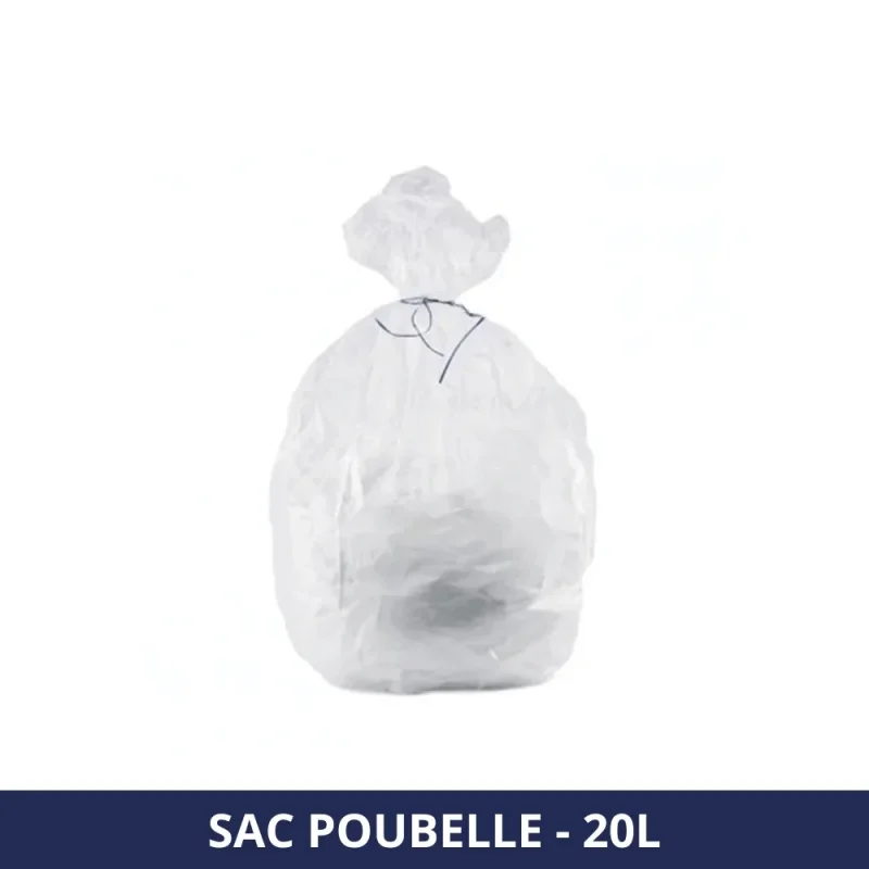 FILFA FRANCE - Sac poubelle 20L blanc - HD - 11U - x1000 sacs