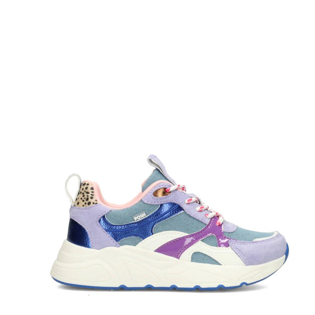 POSH by Poelman Keachunky sneakers lila/blauw