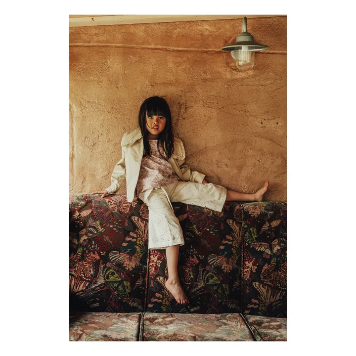 Baje Studio Jupe-Culotte Madden Brodée | Blanc