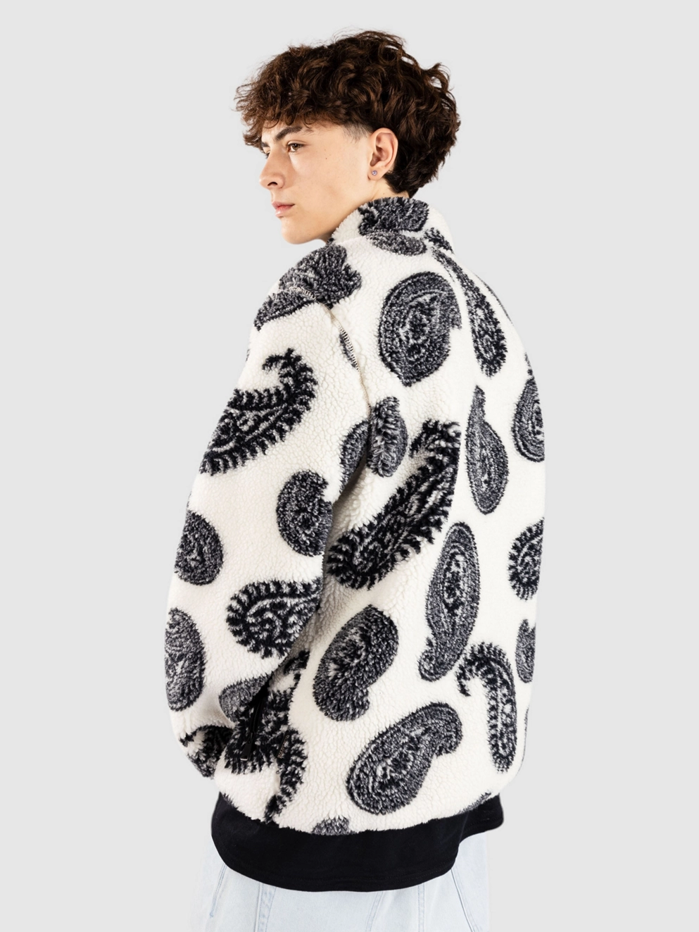 Napapijri T-Holiday Fz Zip Hoodie paisley white