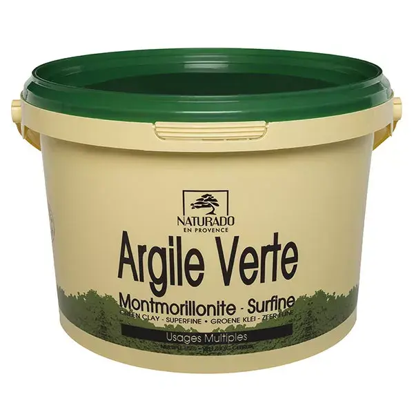 Argila Verde Montmorilonita Orgânica Naturado 2,5 kg
