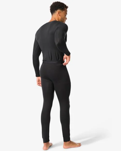 legging thermo homme  noir