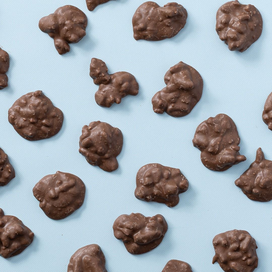Ambachtelijke stroopwafel rotsjes melk