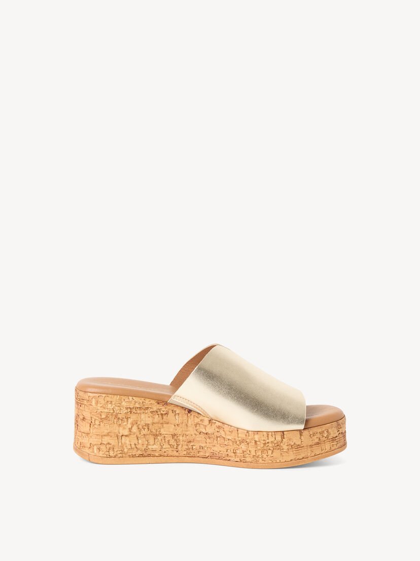 Leren Slipper - metallic
