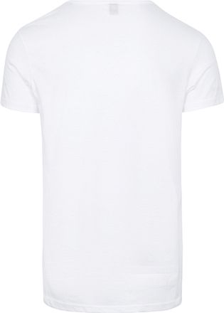 Alan Red James Brede O-Hals Wit (2Pack) Herenmode 6660/2P/01 James T-shirt White