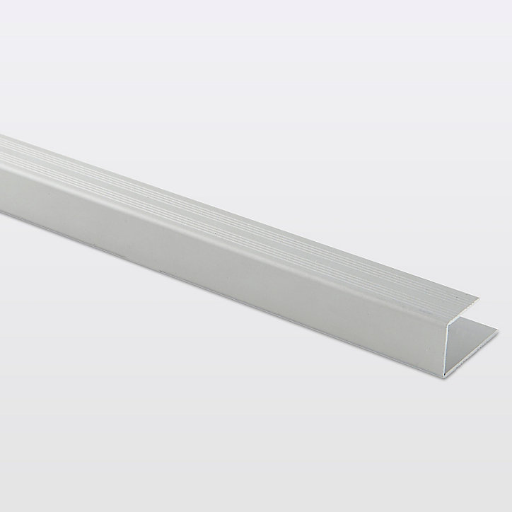 Profilé de finition en U en aluminium pour sol , décor métal mat GoodHome 15,5 x 1 800 mm