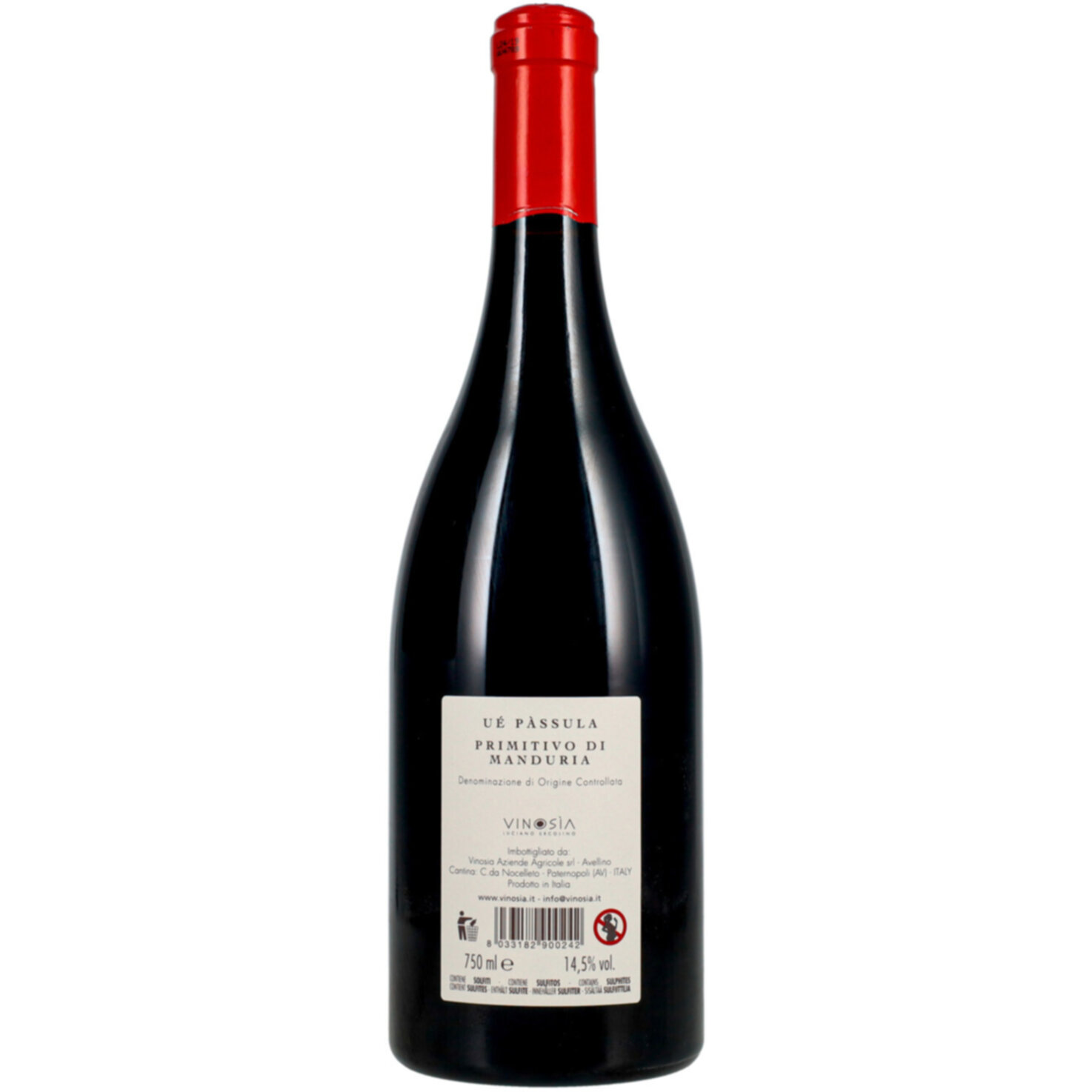 Manduria DOC Primitivo Ué Pàssula Vinosia -75cl