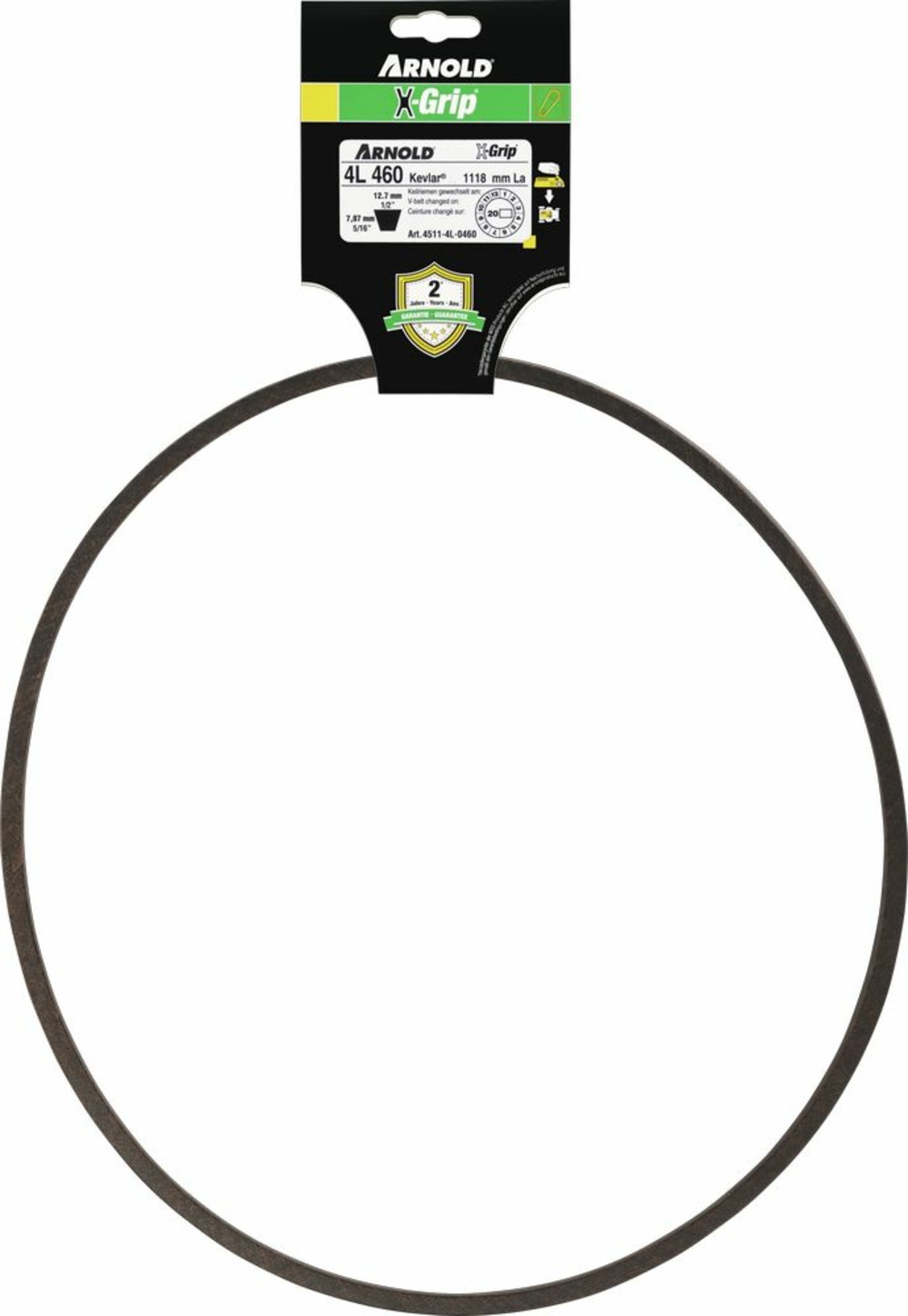 Courroie trapézoïdale x-grip v de type 4l460
