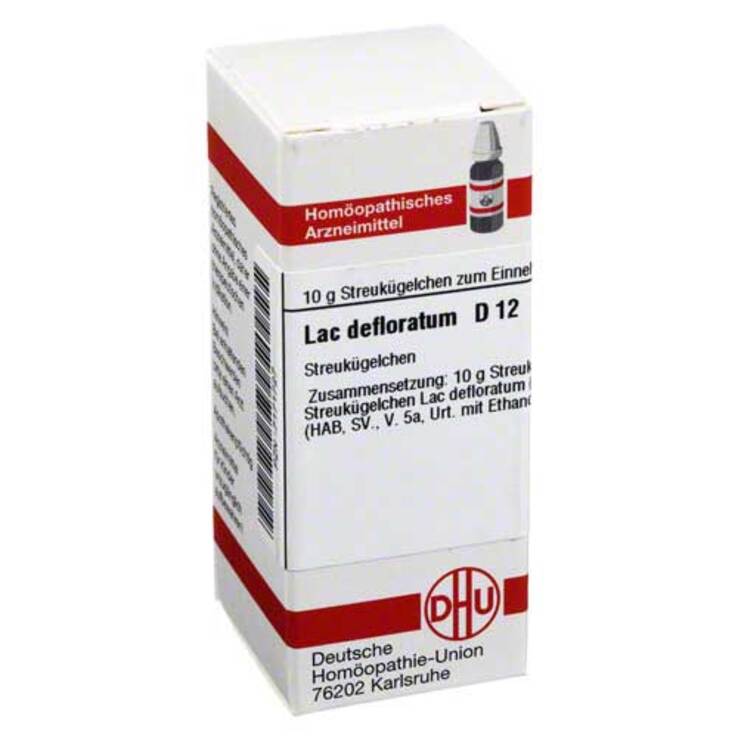 DHU Lac defloratum D 12 Globuli, 10 g