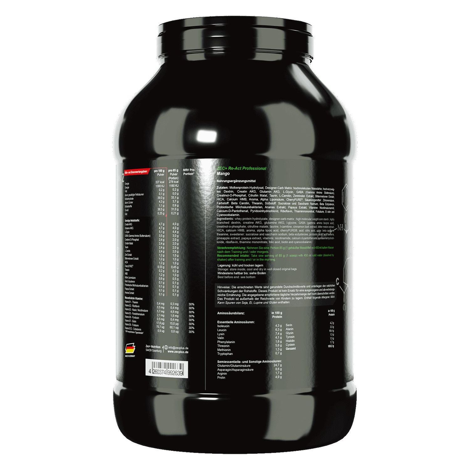 ZEC+ RE-ACT PROFESSIONAL Post Workout Shake