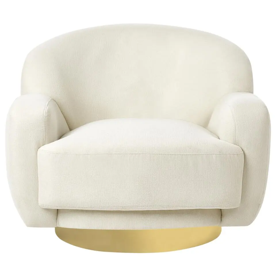 LEJRE - Fauteuil - Lichtbeige - Polyester