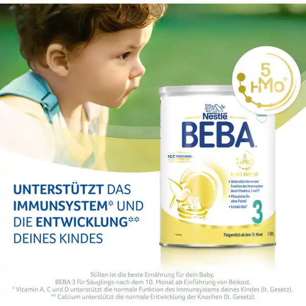 3 Folgemilch ab dem 10. Monat