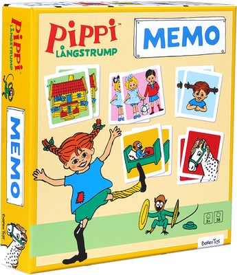 Barbo Toys Pippi Langstrømpe Memospill