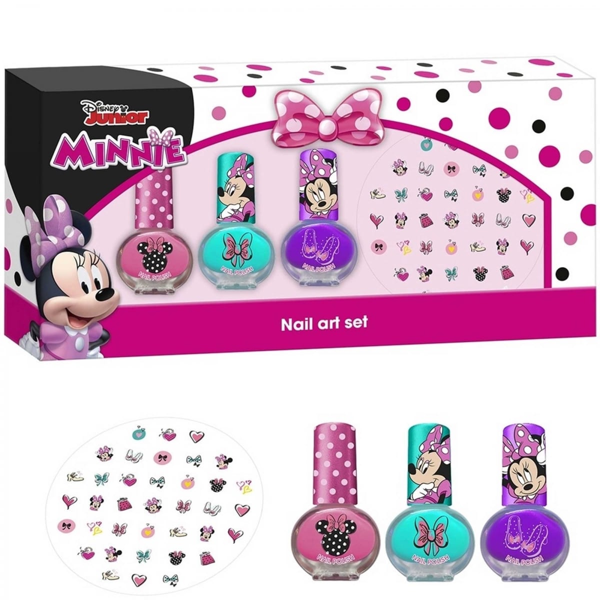 Disney Minnie Nail Art Set Coffret Maquillage