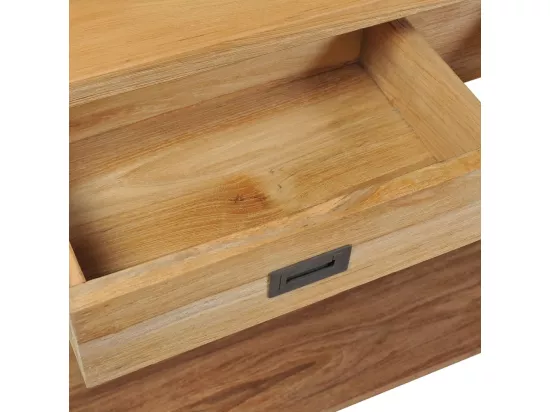 Table console teck massif 120x30x80 cm