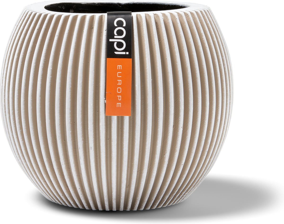 Capi Europe bloempot Groove crème D 29 H 25 cm