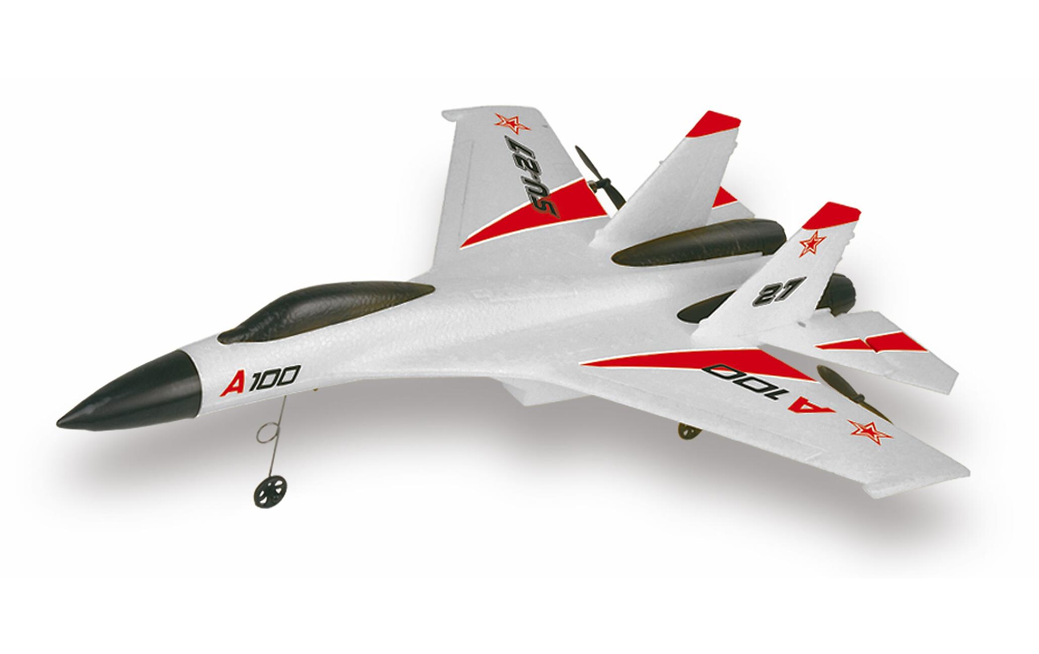 Flugzeug SU27 3-Kanal mit Gyro RTF2 Motoriges Einsteiger Flugzeug im Design einer SU 27