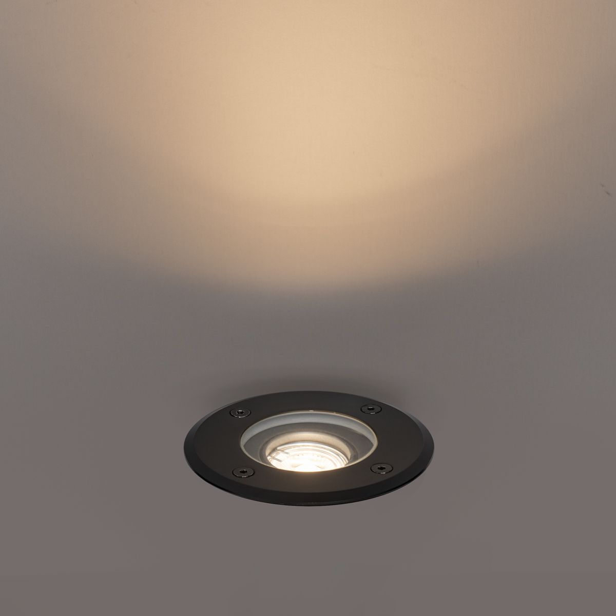 Set van 6 moderne buiten grondspots zwart 35 mm verstelbaar IP65 - Delux